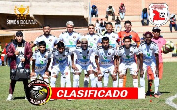 Alemán clasifica al cuadrangular departamental de la Copa Simón Bolívar