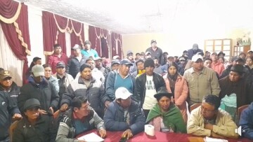 Villa Charcas rechaza resultado del censo y envía una comisión a La Paz